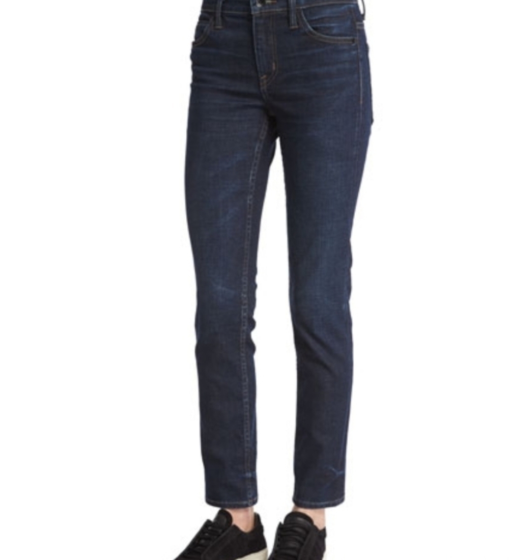 Helmut Lang Ankle Skinny Denim Jeans 28 Dark Wash